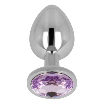 OHMAMA - PLUG ANAL CON CRISTAL VIOLETA 7 CM