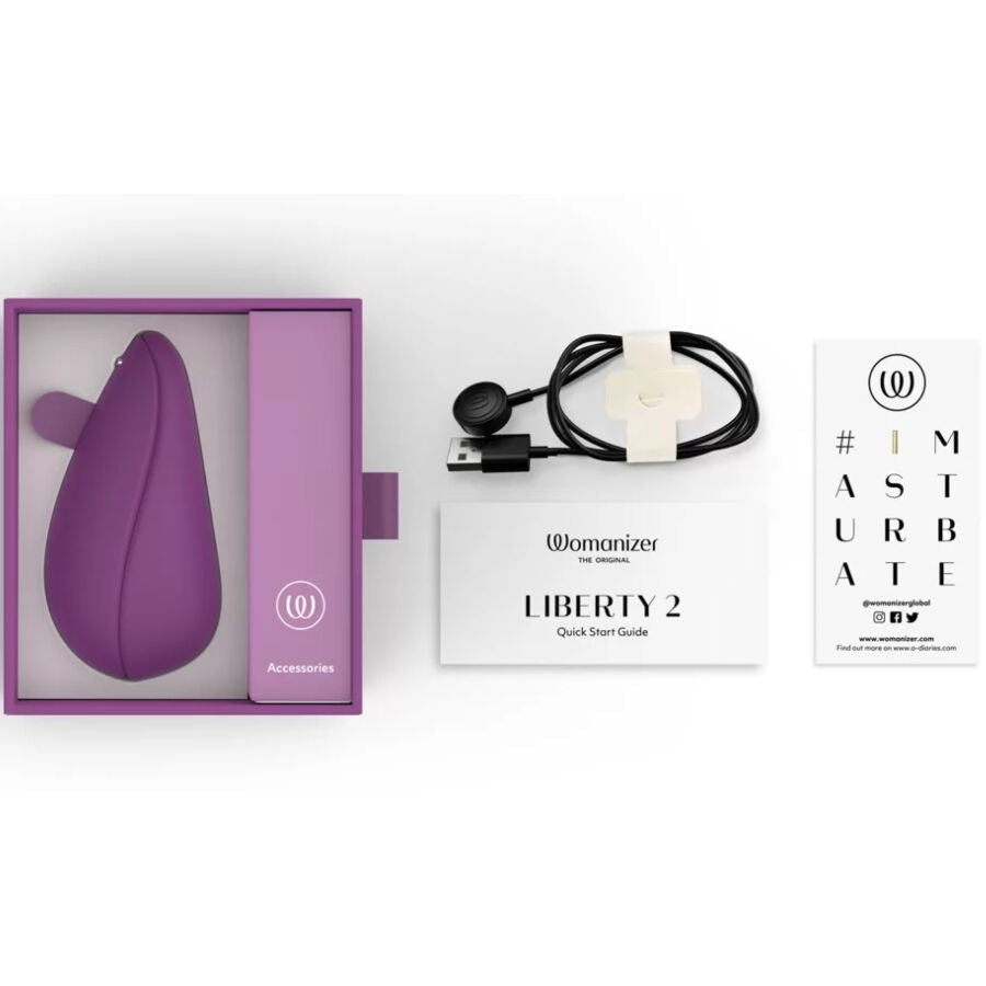 WOMANIZER - LIBERTY 2 ESTIMULADOR & SUCCIONADOR CLITORIS VERDE CLARO