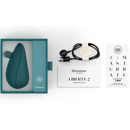 WOMANIZER - LIBERTY 2 ESTIMULADOR & SUCCIONADOR CLITORIS VERDE CLARO