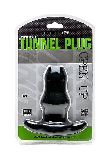 PERFECT FIT BRAND - PLUG DOBLE TÚNEL MEDIANO NEGRO