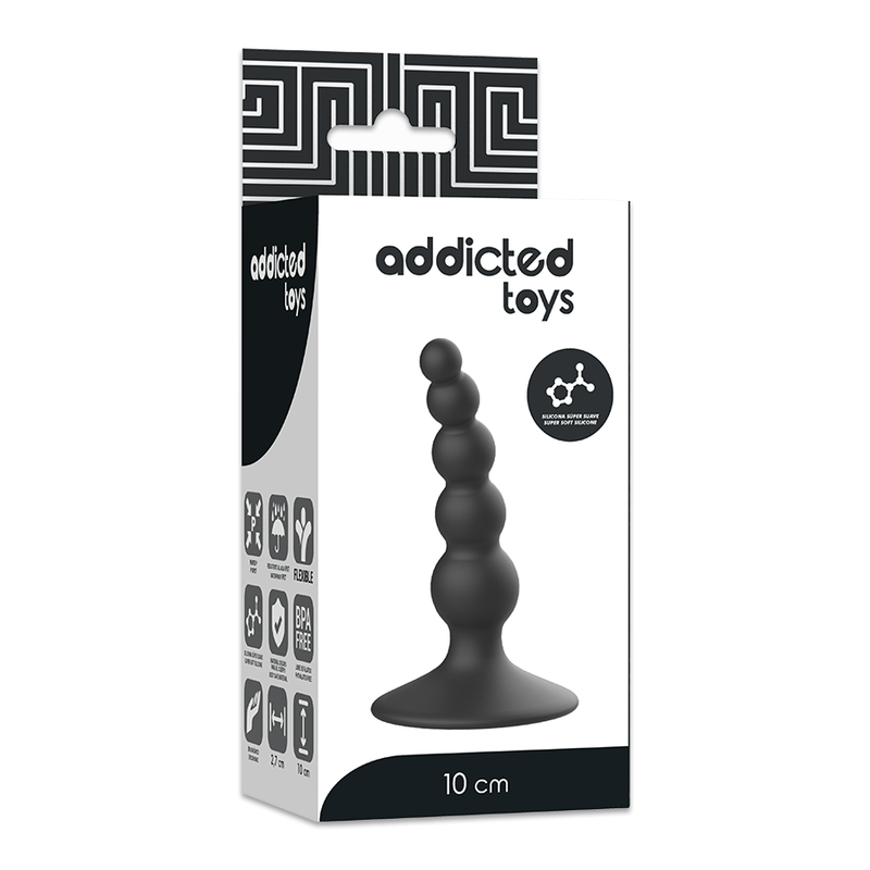 ADDICTED TOYS - ANAL SEXUAL PLUG 10 CM NEGRO